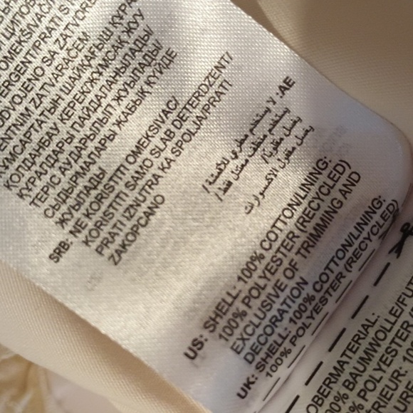 Adidas Cream Striped High Waisted A Line Mini Seersucker Skirt A33 - Picture 5 of 8